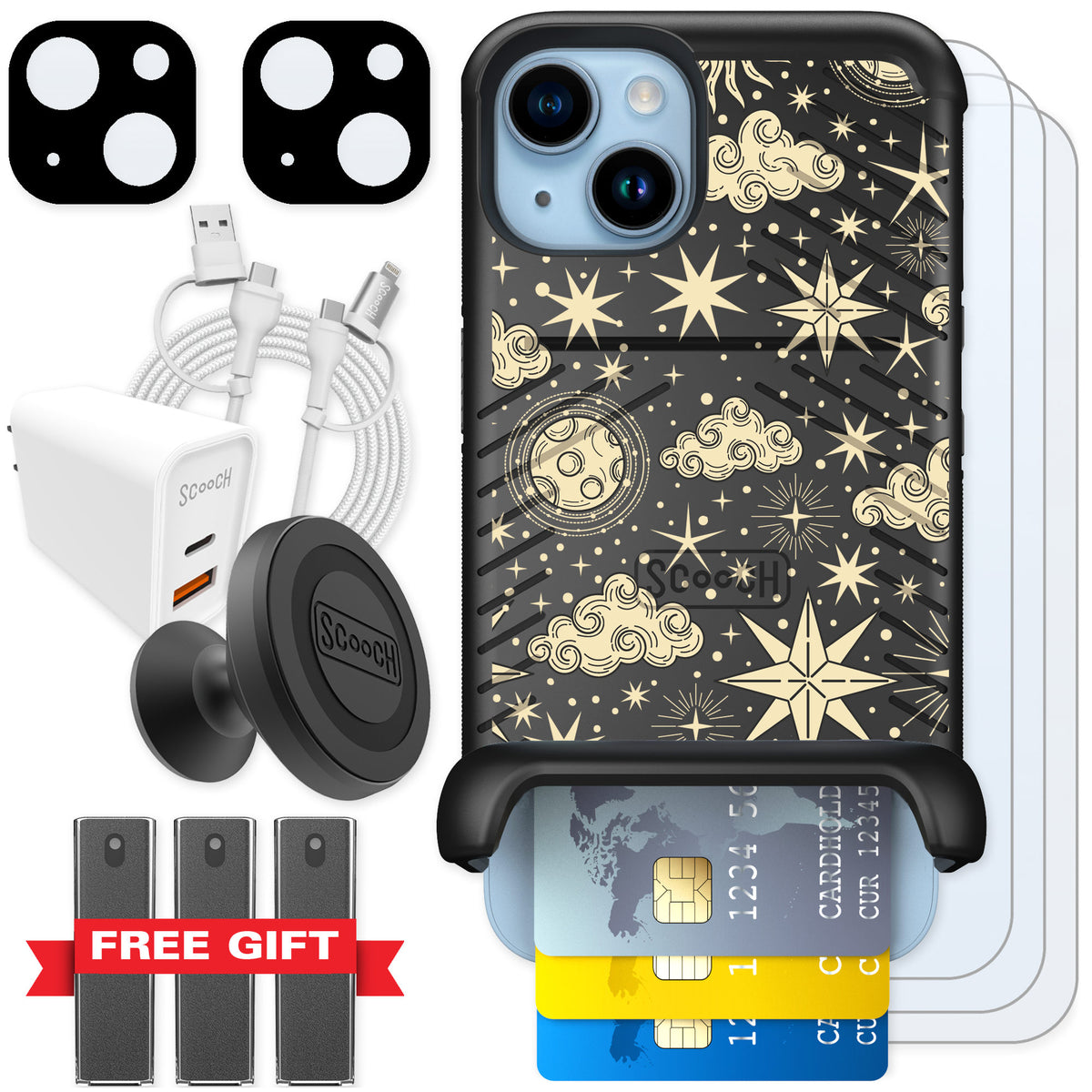 Scooch Wingmate Celestial Sleep for iPhone 14 — Ultimate Bundle