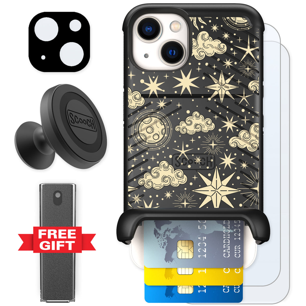 Scooch Wingmate Celestial Sleep for iPhone 13 — Defender Bundle