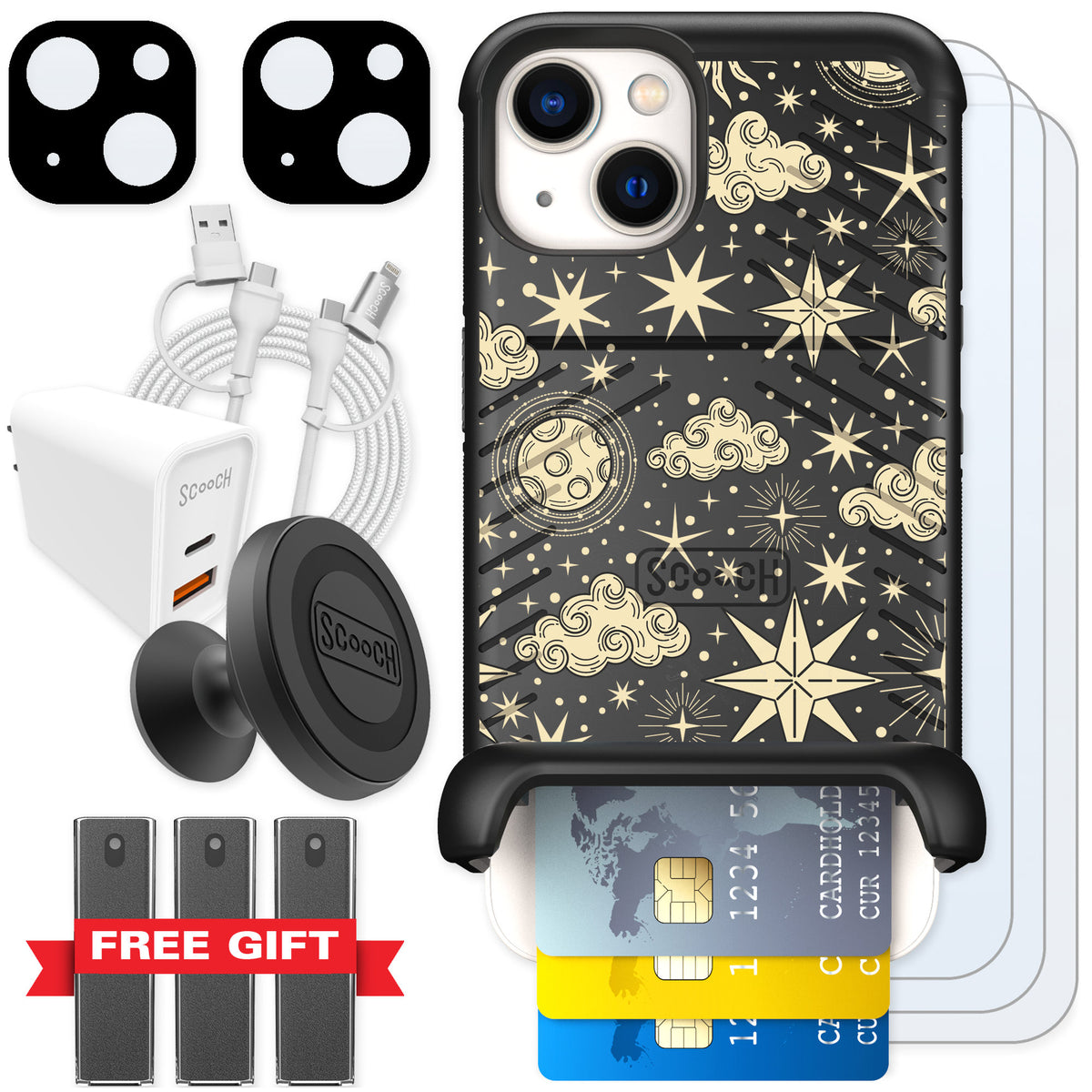 Scooch Wingmate Celestial Sleep for iPhone 13 — Ultimate Bundle