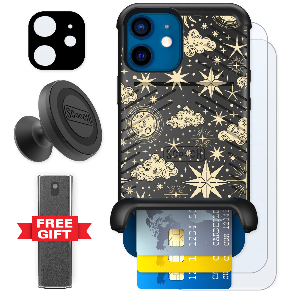 Scooch Wingmate Celestial Sleep for iPhone 12 — Defender Bundle