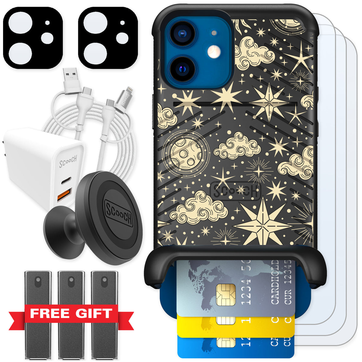 Scooch Wingmate Celestial Sleep for iPhone 12 — Ultimate Bundle