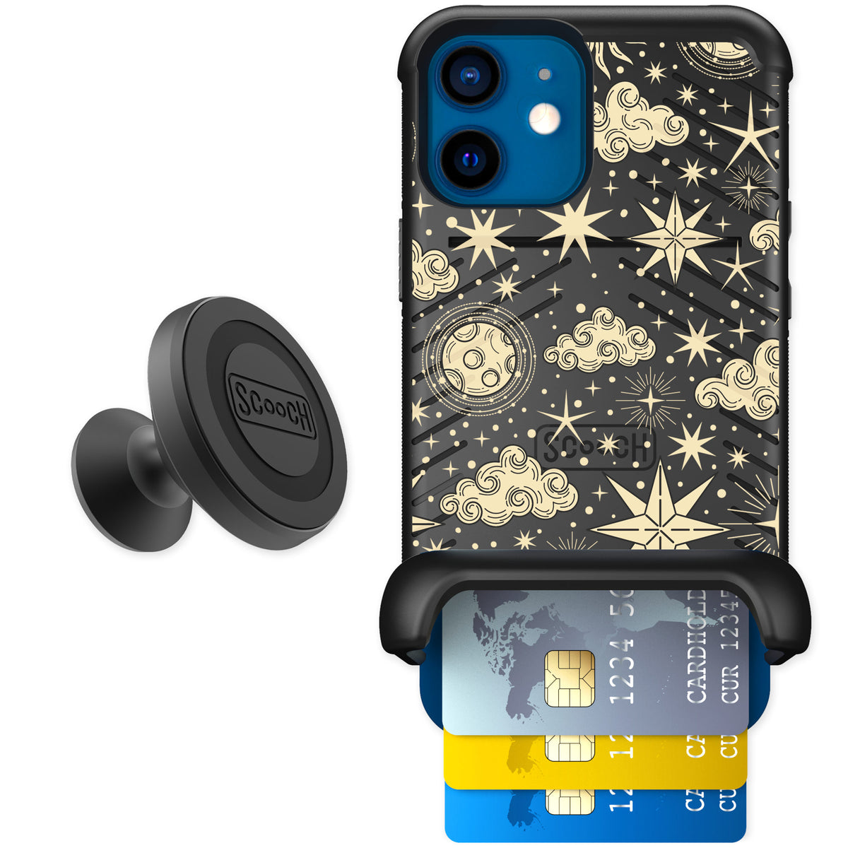 Scooch Wingmate Celestial Sleep for iPhone 12 mini — Starter Bundle