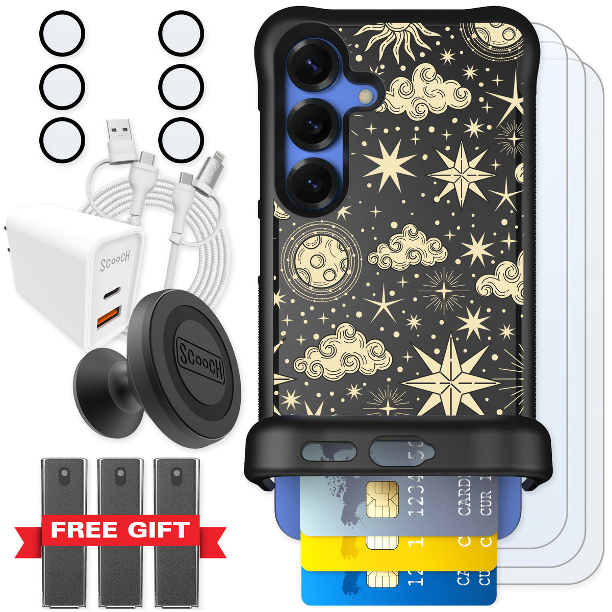 Scooch Wingmate Celestial Sleep for Galaxy S25 — Ultimate Bundle