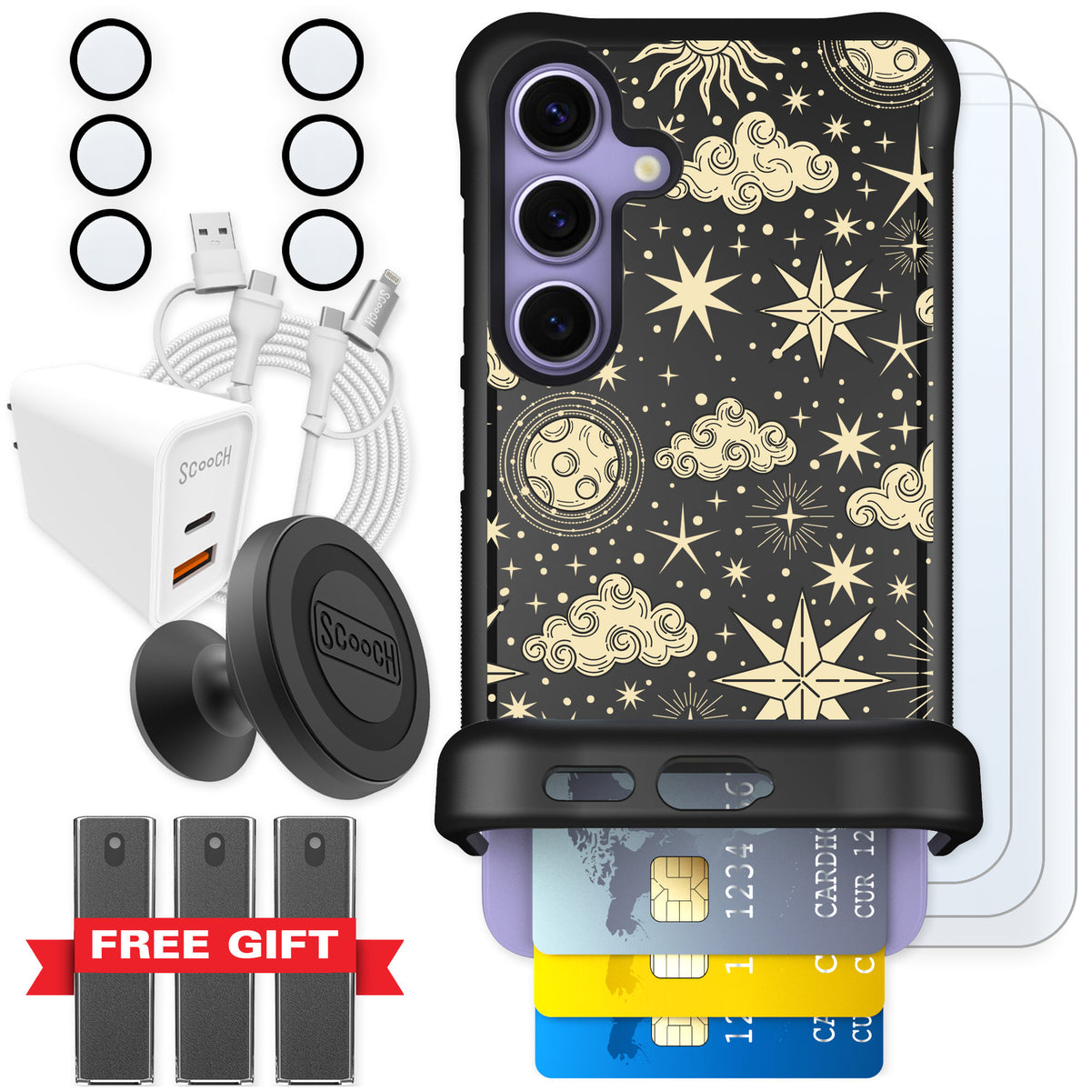 Scooch Wingmate Celestial Sleep for Galaxy S24 — Ultimate Bundle