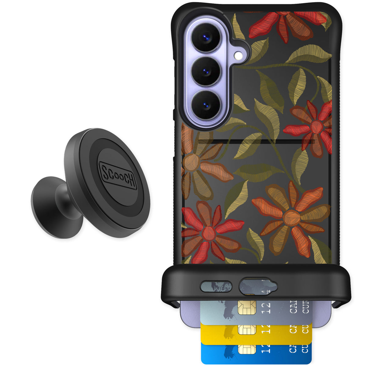 Scooch Wingmate Floral Tapestry for Galaxy S26+ — Starter Bundle