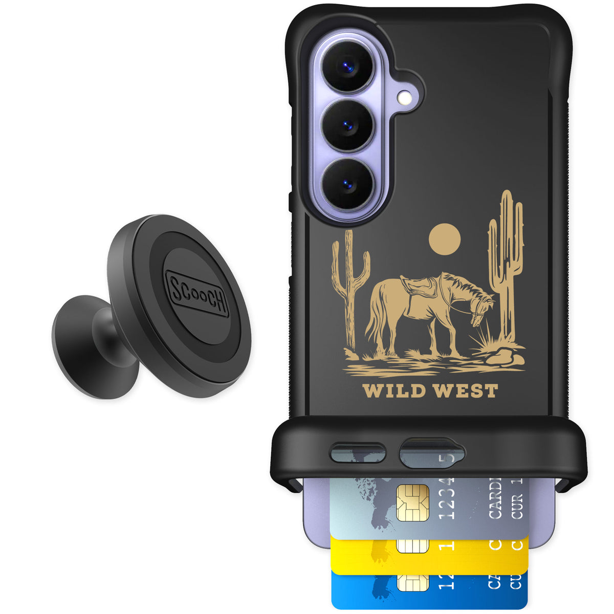 Scooch Wingmate Wild West for Galaxy S26 — Starter Bundle