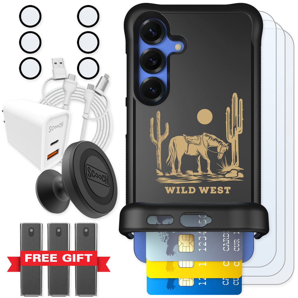 Scooch Wingmate Wild West for Galaxy S25 — Ultimate Bundle