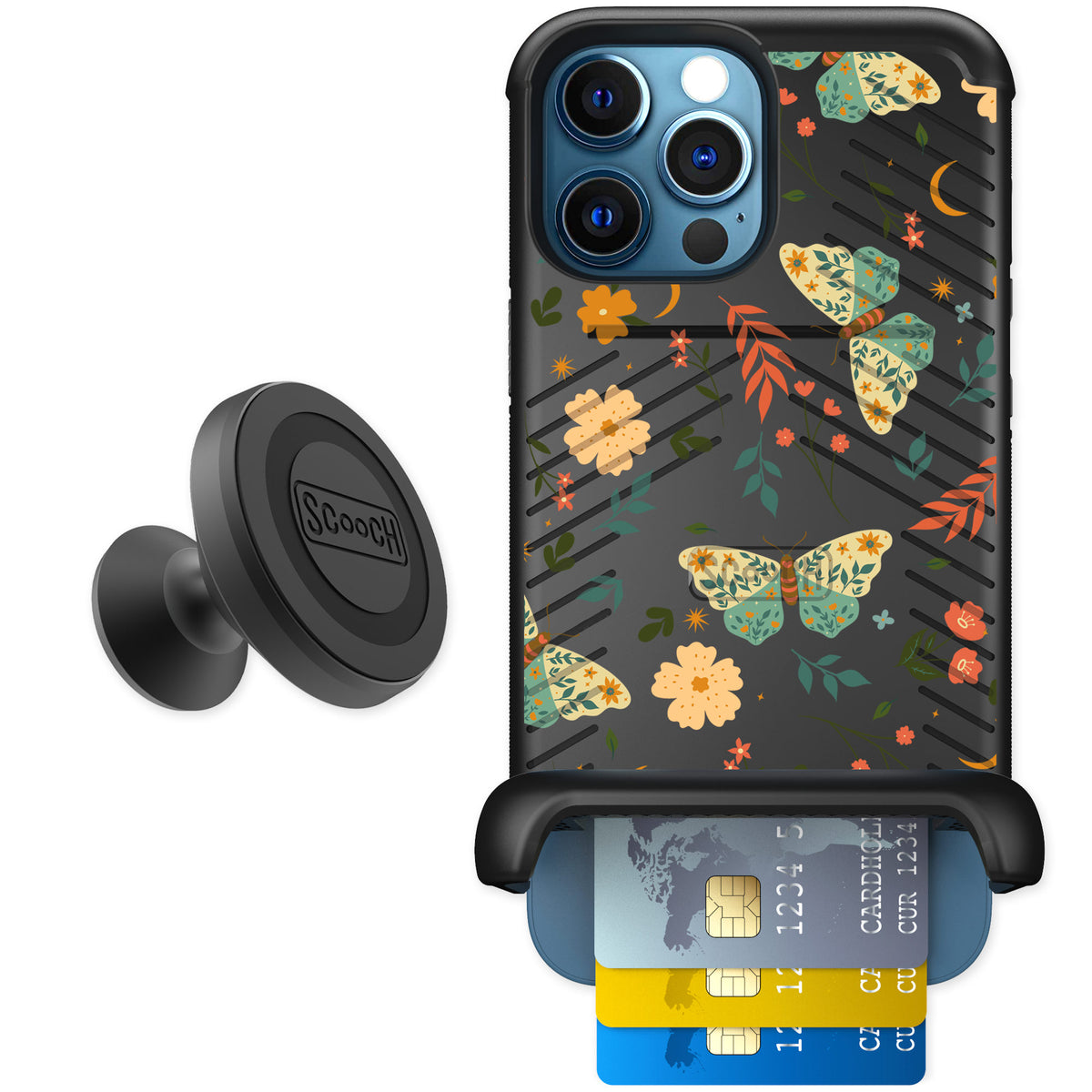 Scooch Wingmate Boho Nights for iPhone 12 Pro — Starter Bundle