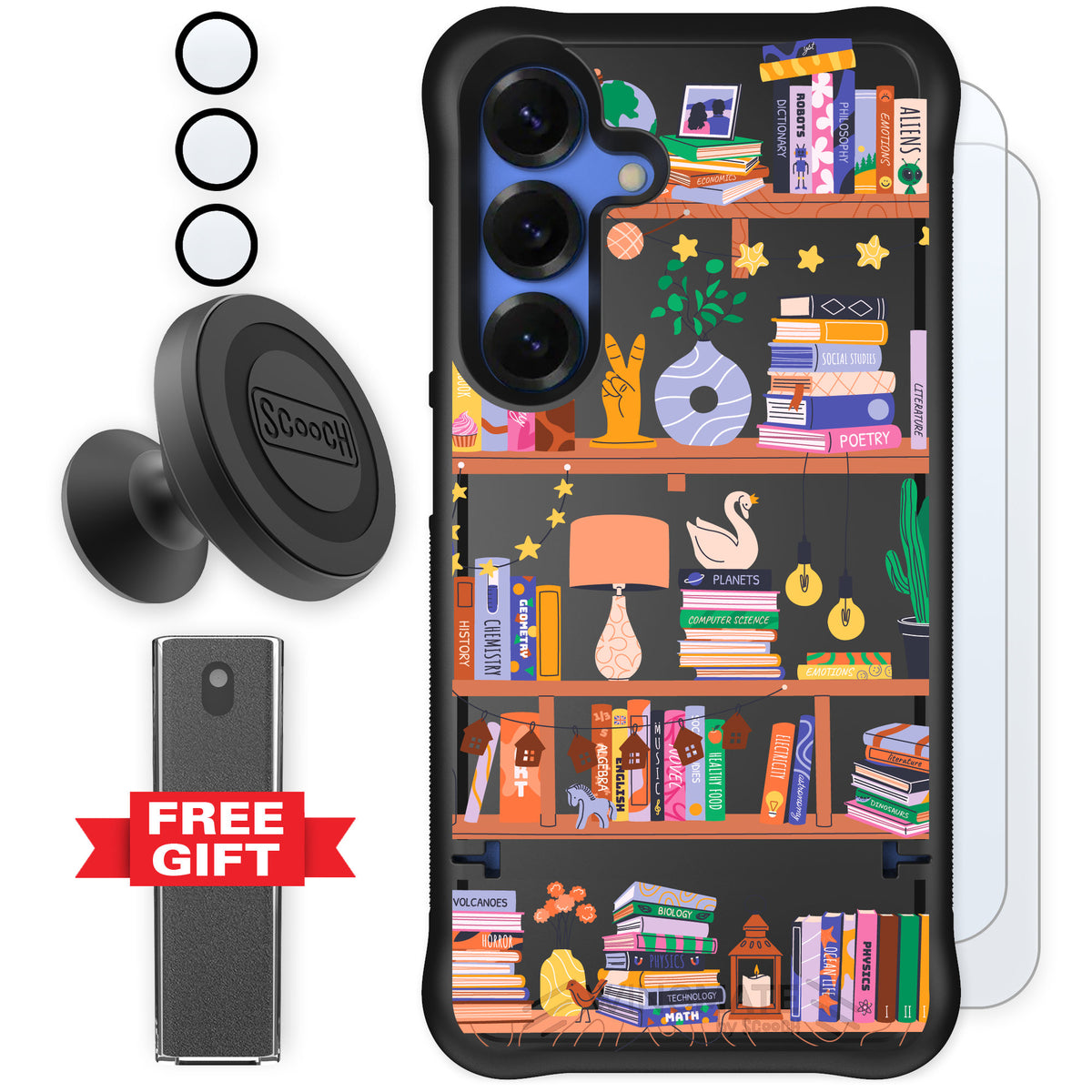 Scooch Wingmate Little Library for Galaxy S25 — Defender Bundle
