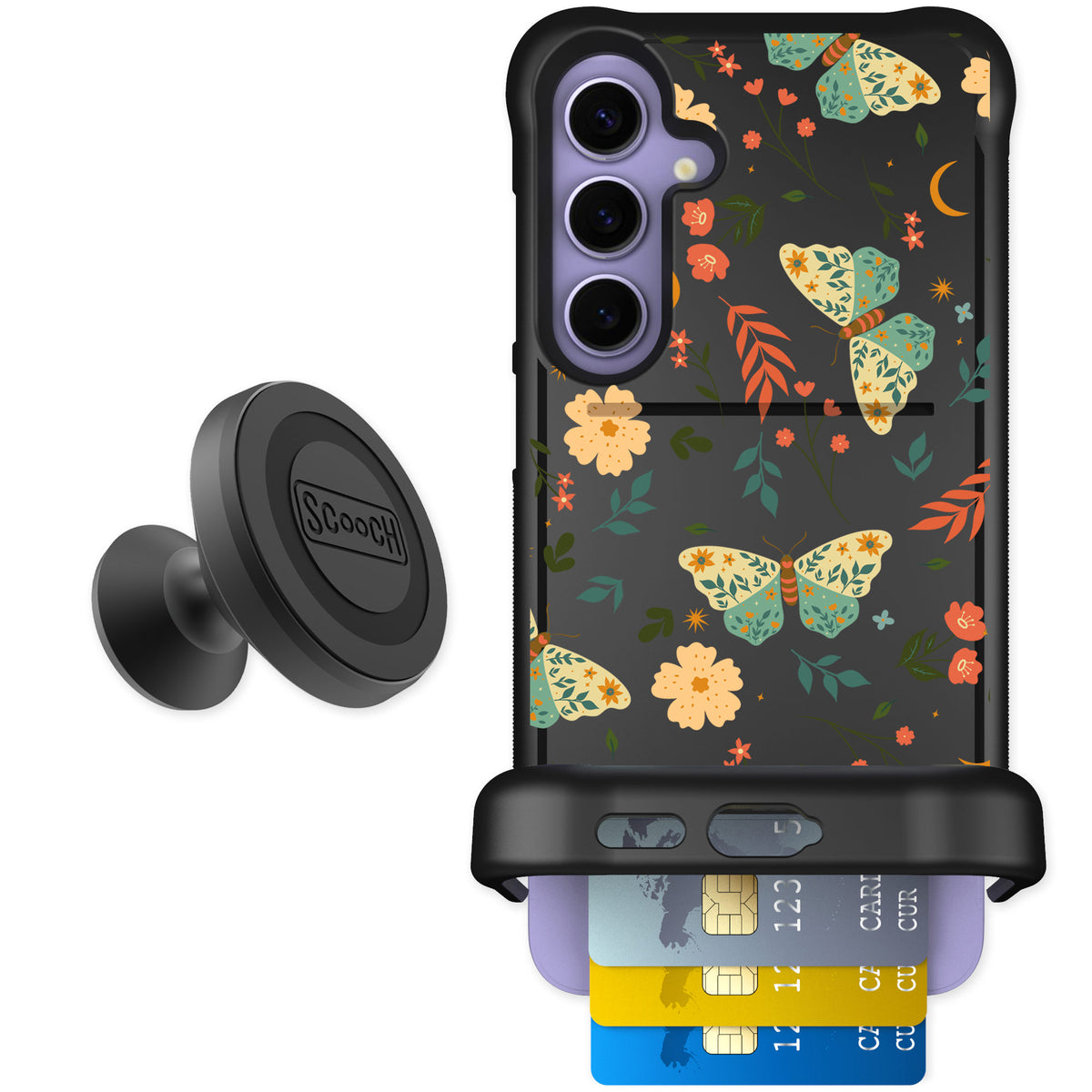 Scooch Wingmate Boho Nights for Galaxy S24+ — Starter Bundle
