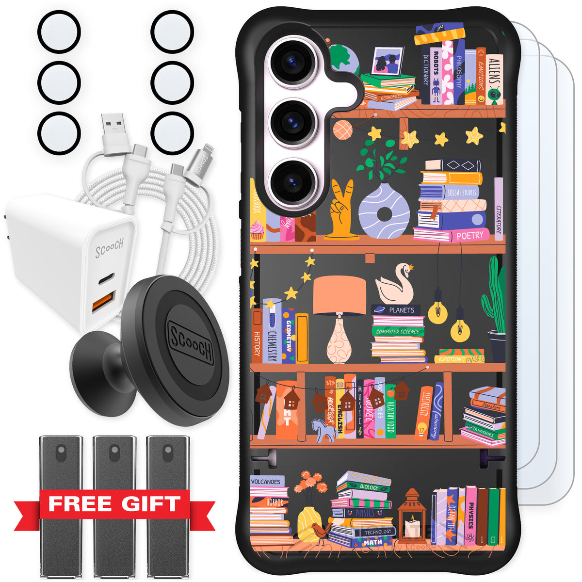 Scooch Wingmate Little Library for Galaxy S24 — Ultimate Bundle