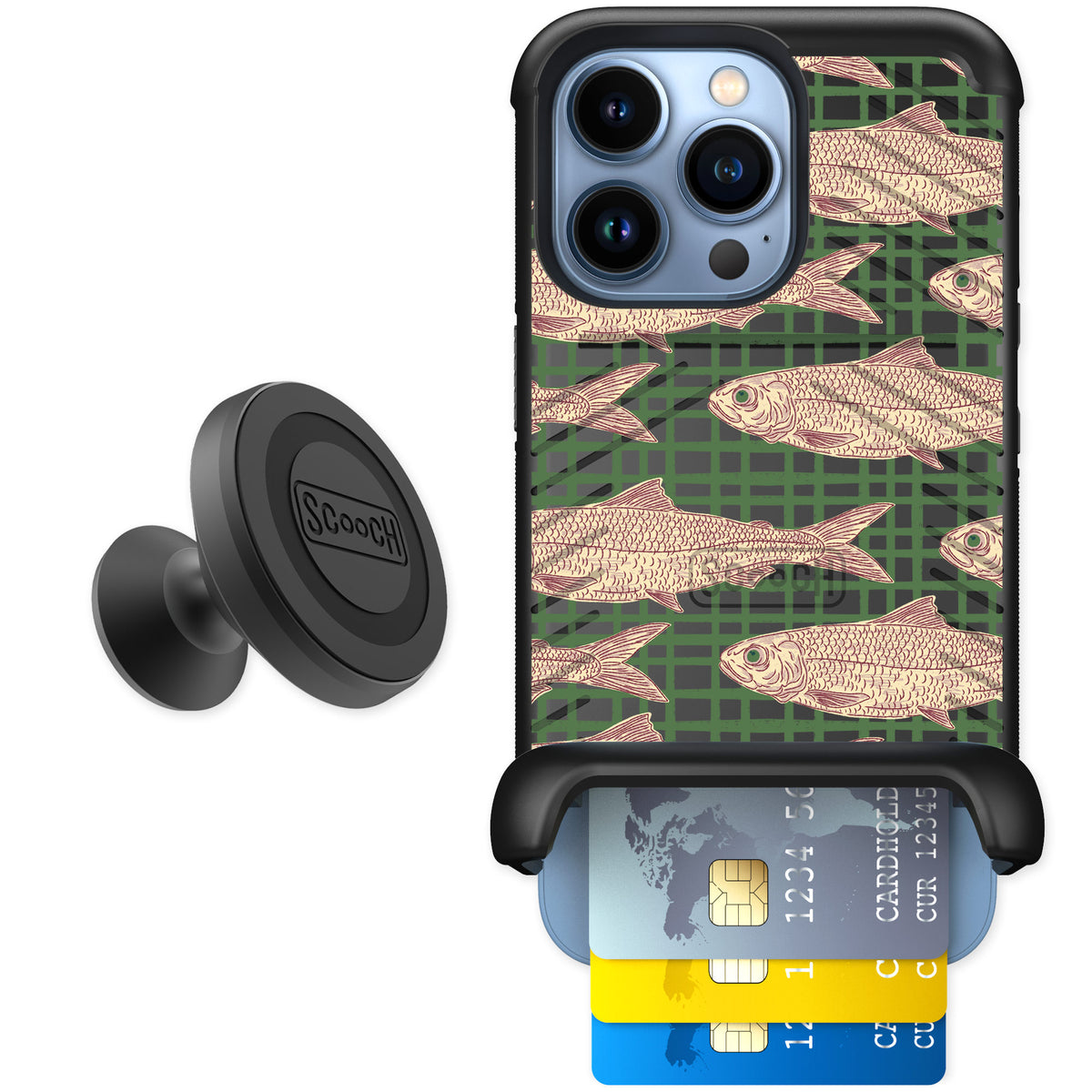 Scooch Wingmate Fresh Catch for iPhone 13 Pro — Starter Bundle