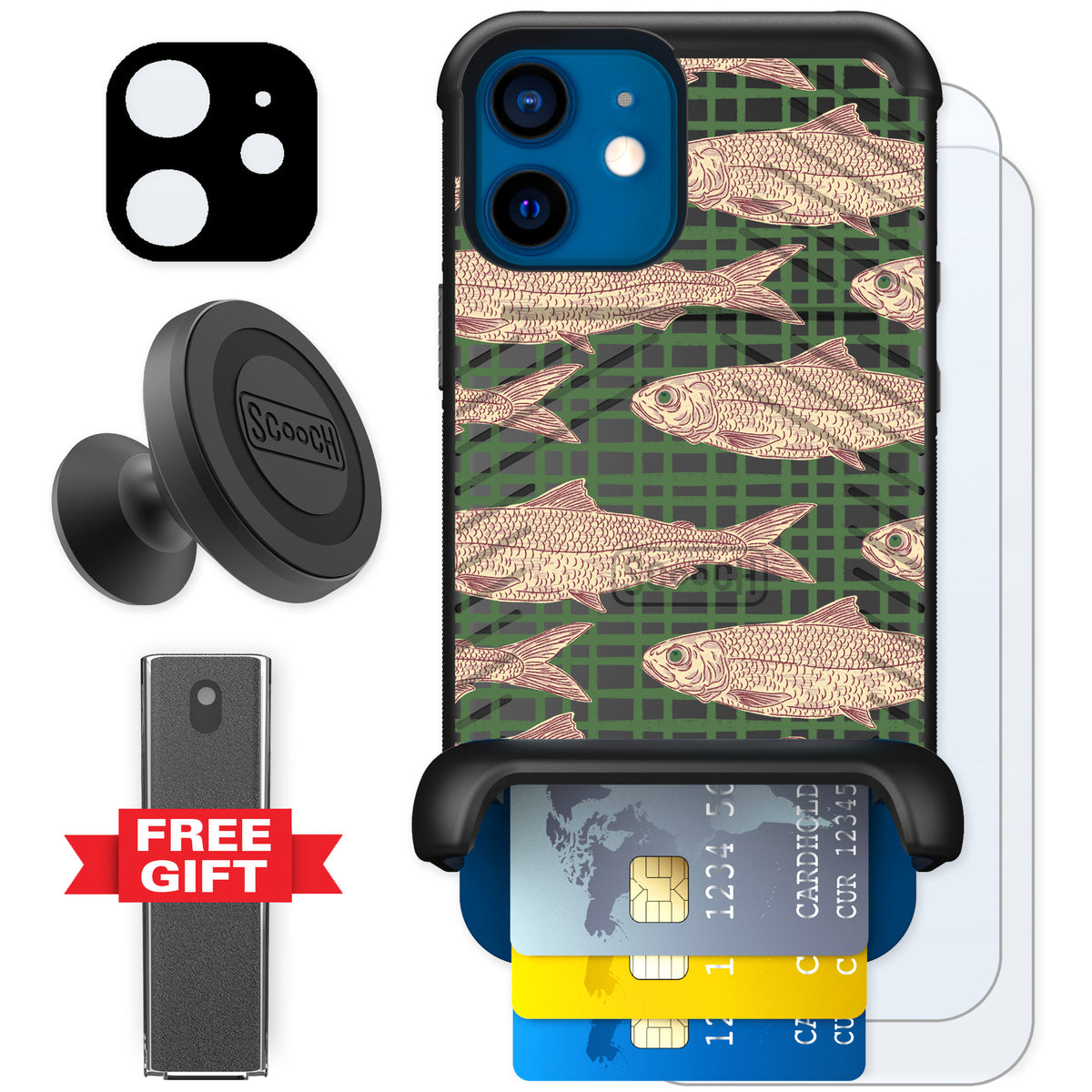 Scooch Wingmate Fresh Catch for iPhone 12 — Defender Bundle