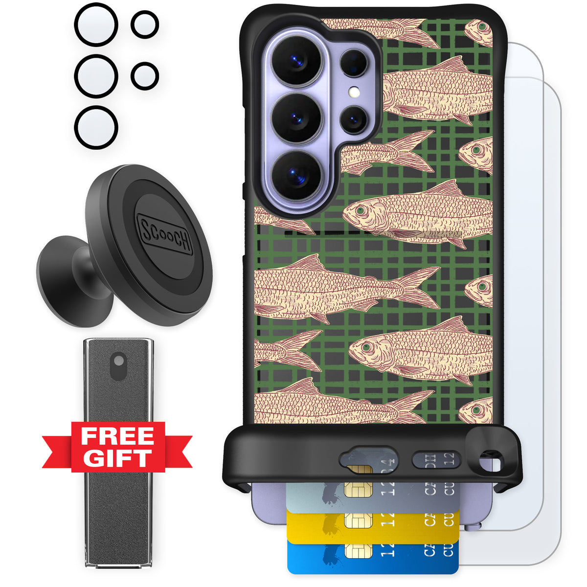 Scooch Wingmate Fresh Catch for Galaxy S26 Ultra — Defender Bundle