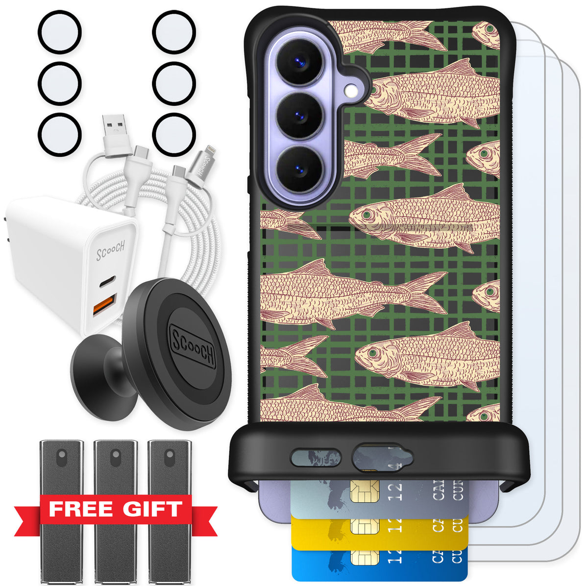 Scooch Wingmate Fresh Catch for Galaxy S26+ — Ultimate Bundle