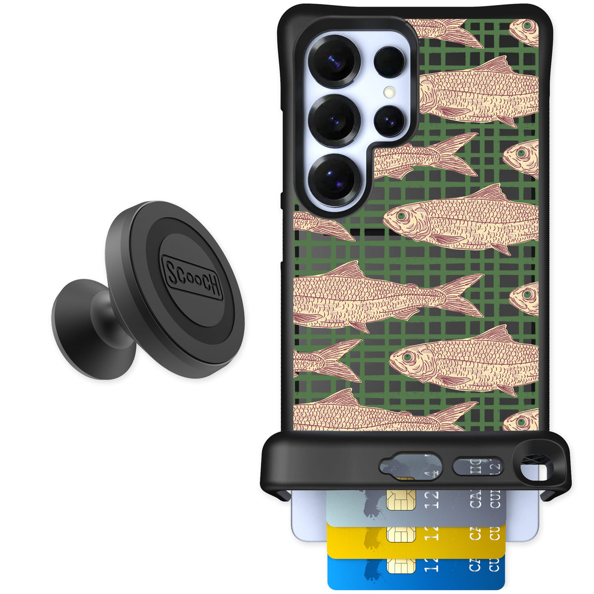 Scooch Wingmate Fresh Catch for Galaxy S25 Ultra — Starter Bundle