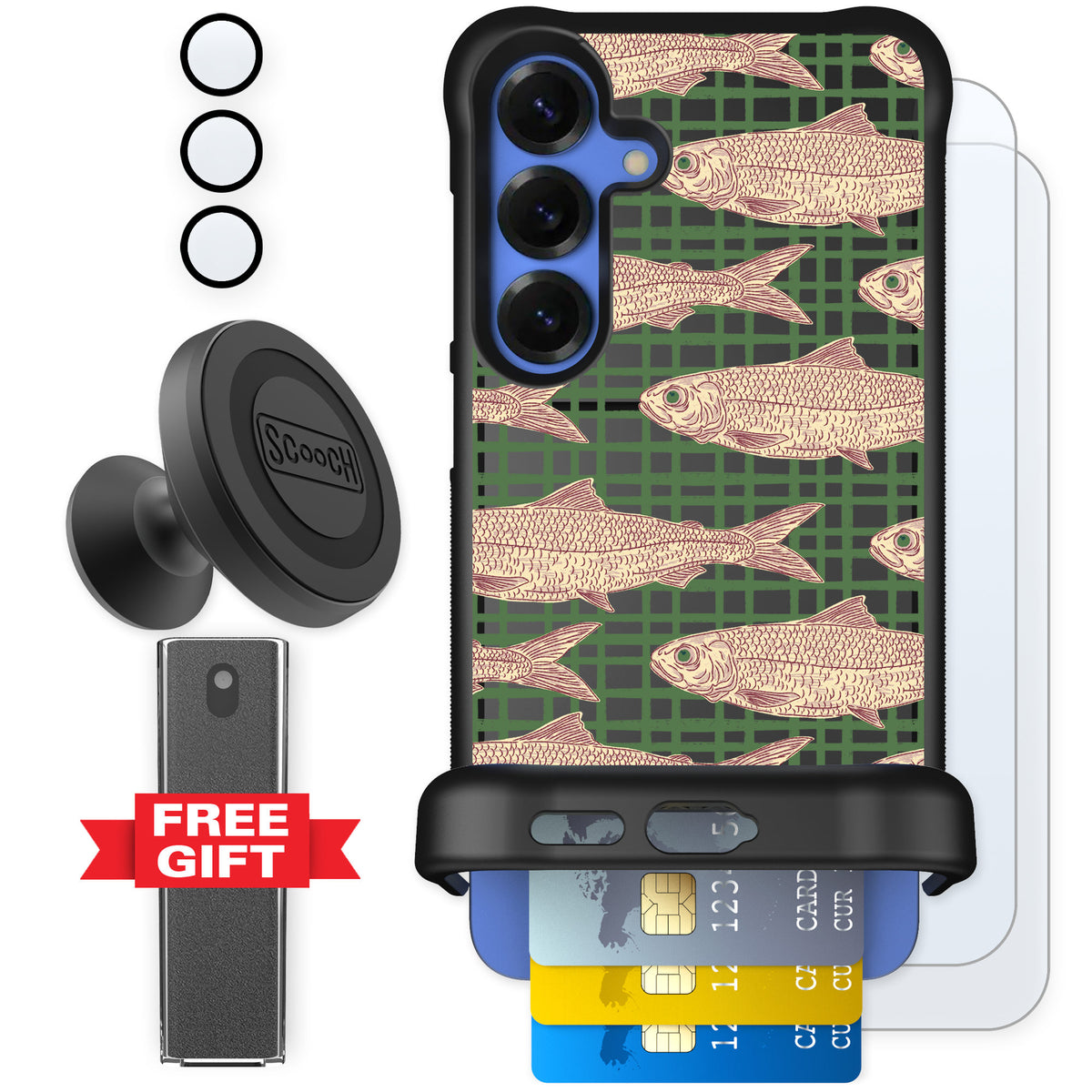 Scooch Wingmate Fresh Catch for Galaxy S25+ — Defender Bundle