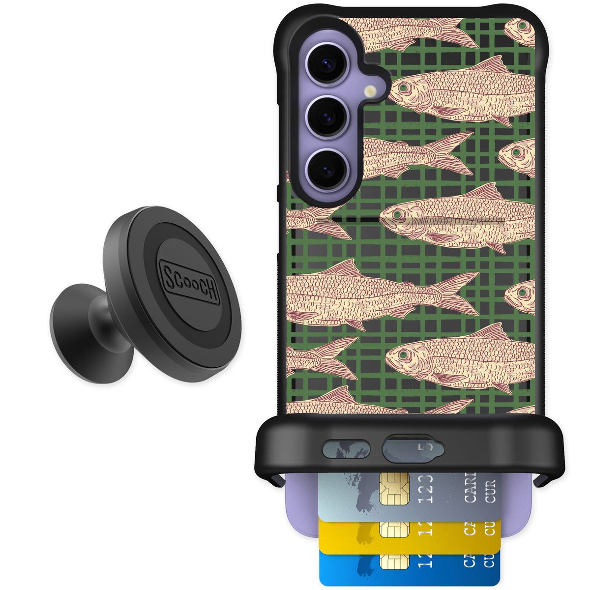 Scooch Wingmate Fresh Catch for Galaxy S24+ — Starter Bundle
