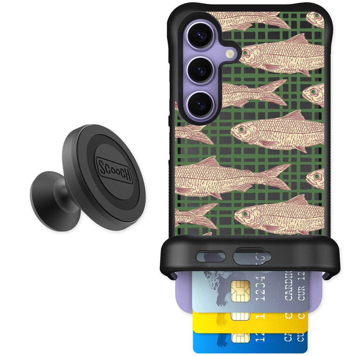 Scooch Wingmate Fresh Catch for Galaxy S24 — Starter Bundle
