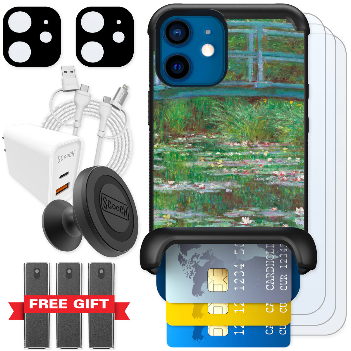 Scooch Wingmate Japanese Footbridge for iPhone 12 mini β Ultimate Bundle