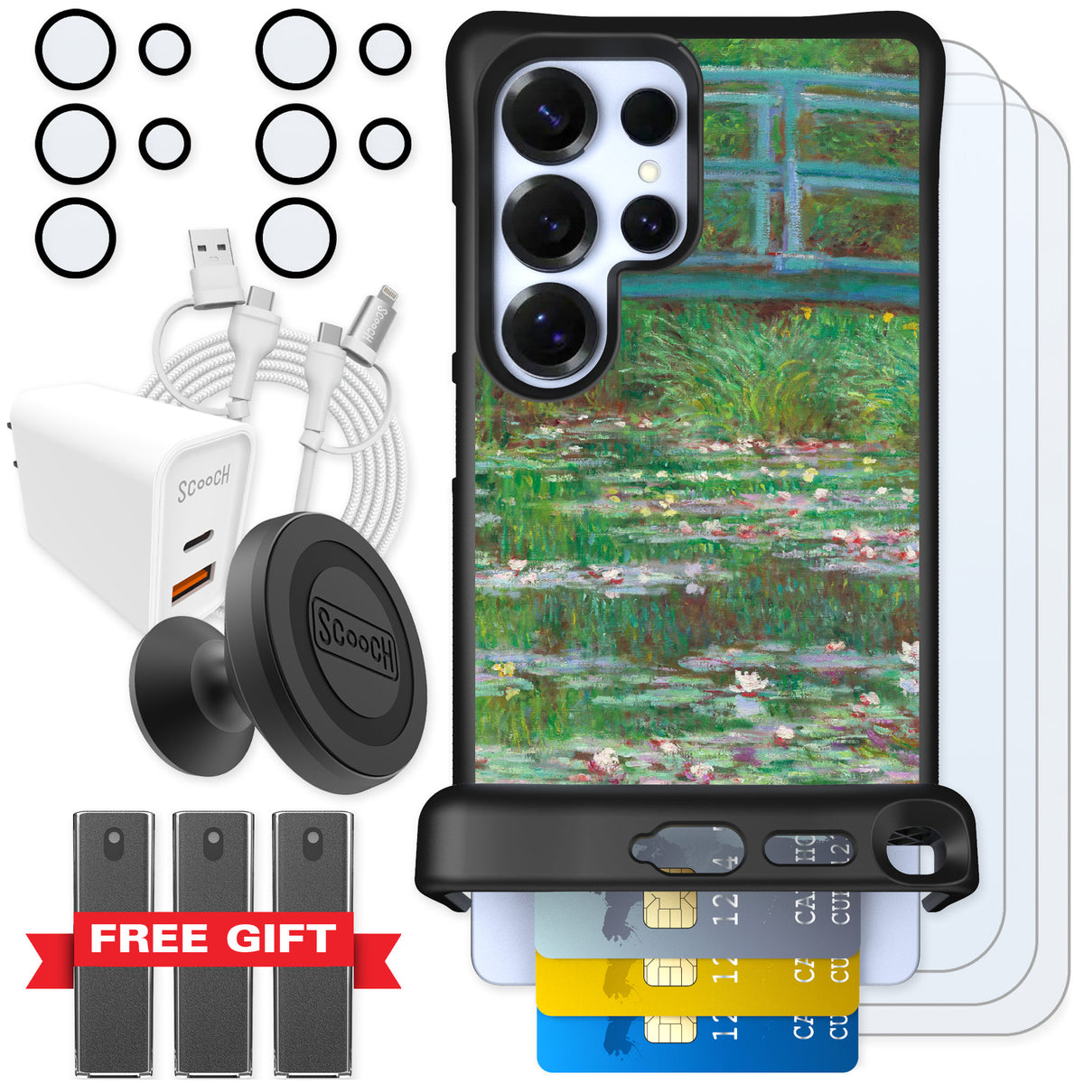 Scooch Wingmate Japanese Footbridge for Galaxy S25 Ultra β Ultimate Bundle