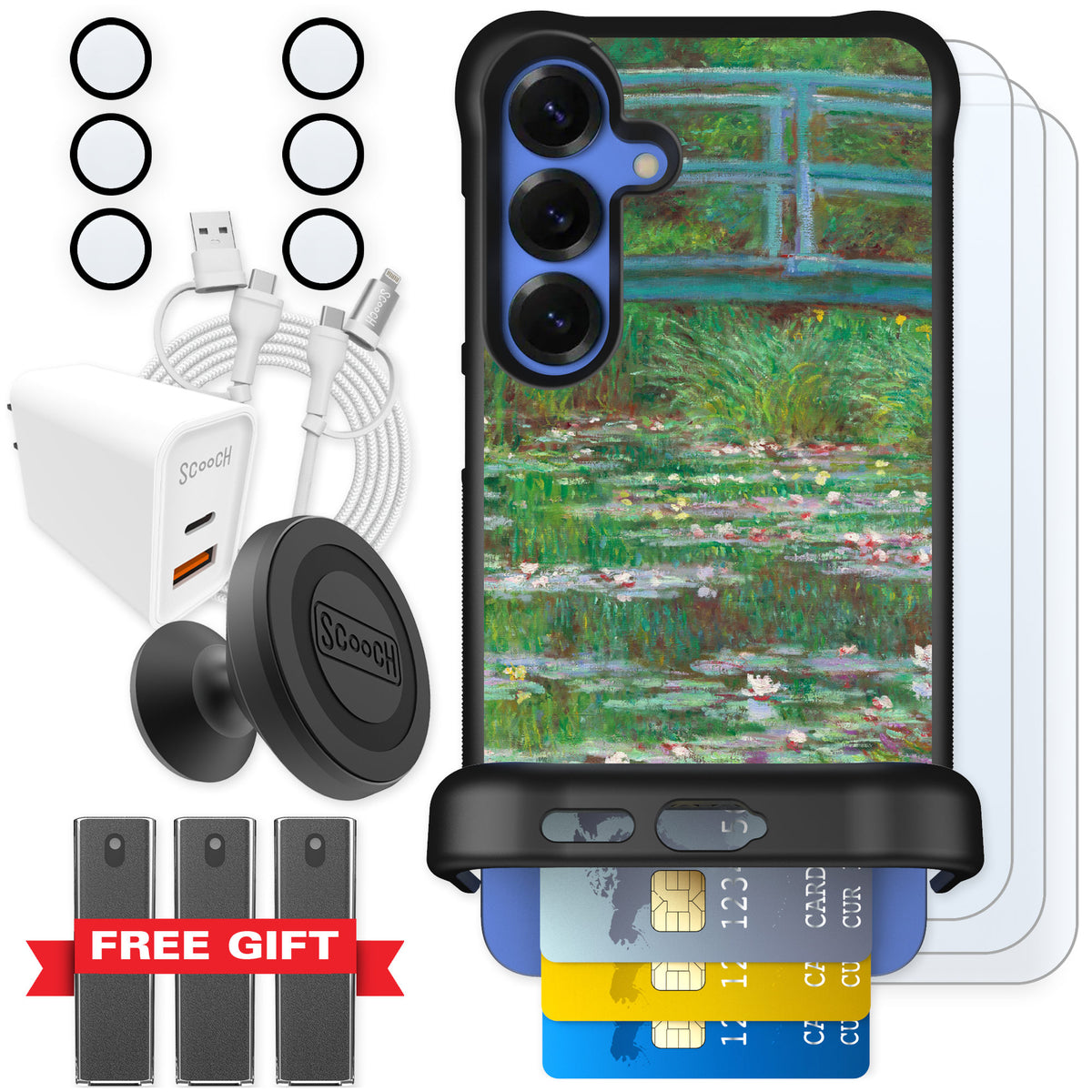Scooch Wingmate Japanese Footbridge for Galaxy S25+ β Ultimate Bundle