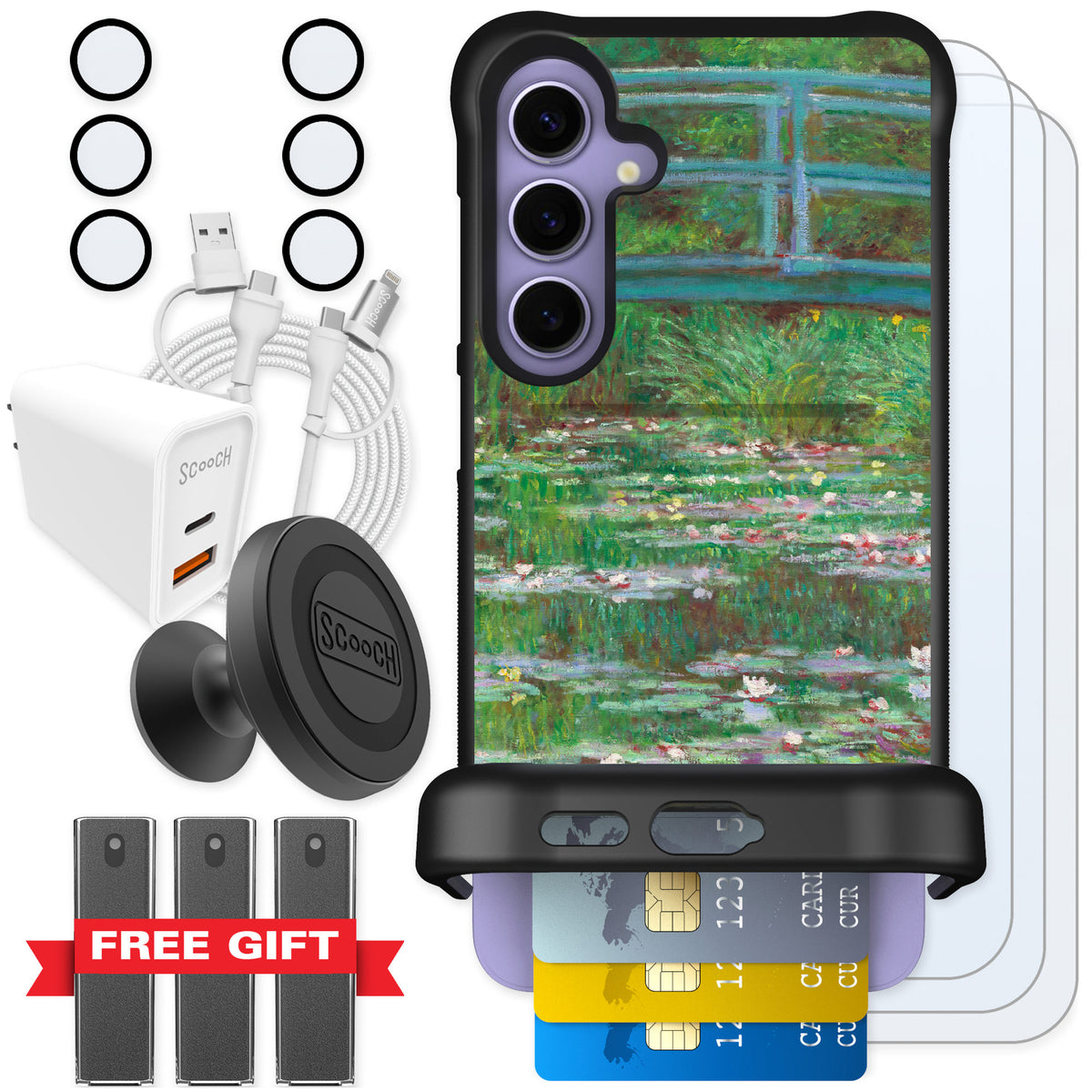Scooch Wingmate Japanese Footbridge for Galaxy S24+ β Ultimate Bundle