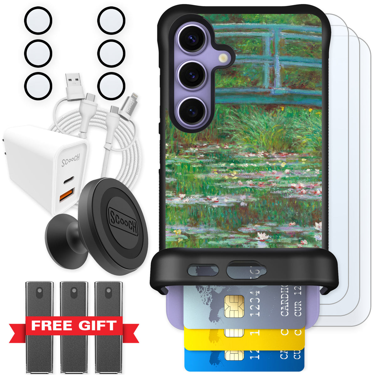 Scooch Wingmate Japanese Footbridge for Galaxy S24 β Ultimate Bundle