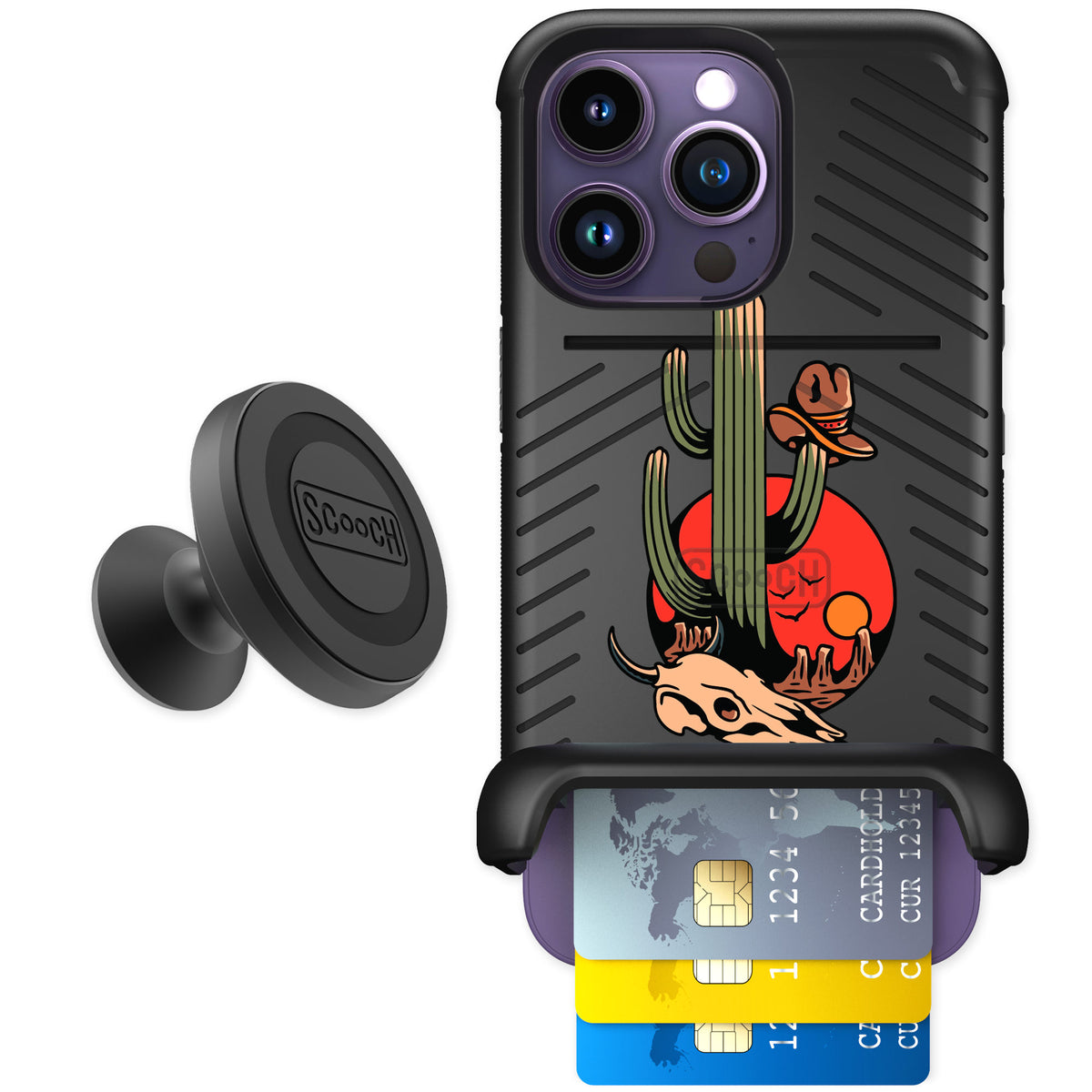 Scooch Wingmate Cactus Flash for iPhone 14 Pro — Starter Bundle