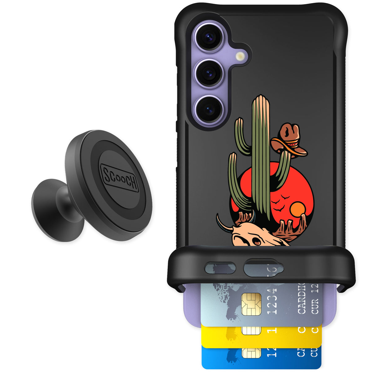Scooch Wingmate Cactus Flash for Galaxy S24 — Starter Bundle
