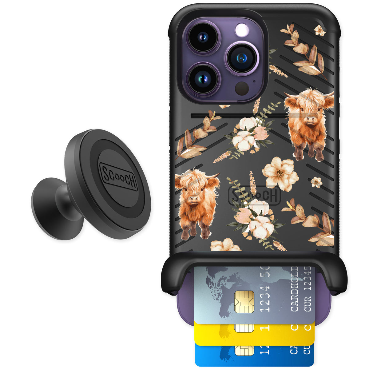 Scooch Wingmate Baby Cow for iPhone 14 Pro β Starter Bundle