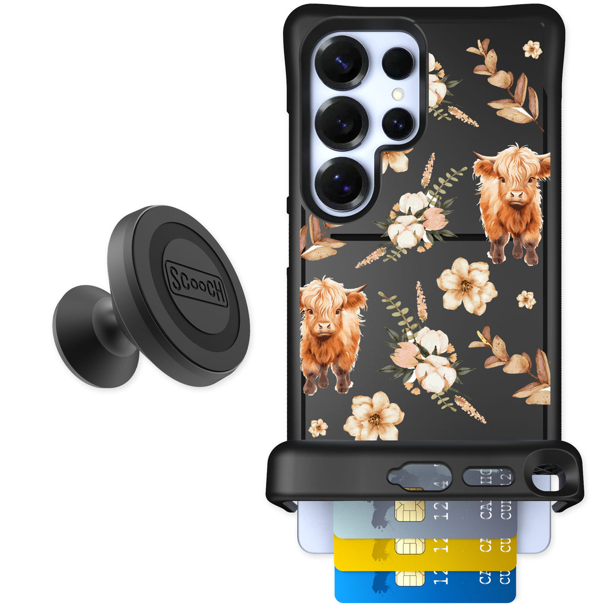Scooch Wingmate Baby Cow for Galaxy S25 Ultra β Starter Bundle