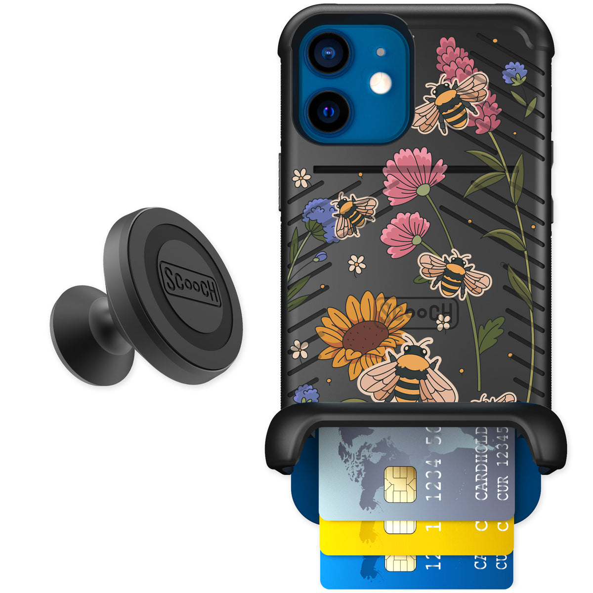 Scooch Wingmate Bee Happy for iPhone 12 — Starter Bundle