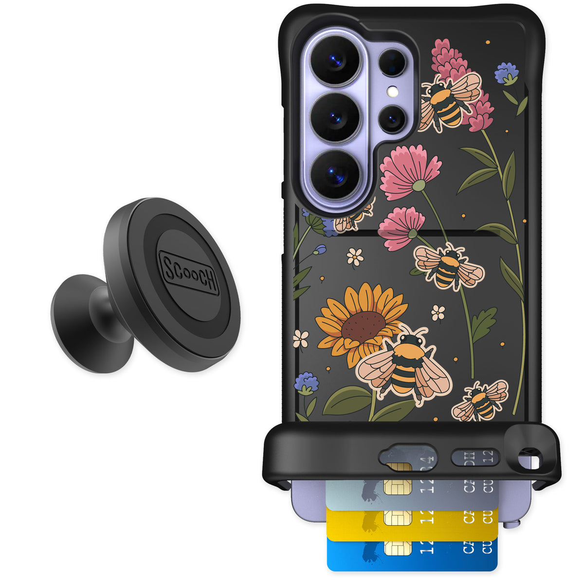 Scooch Wingmate Bee Happy for Galaxy S26 Ultra — Starter Bundle