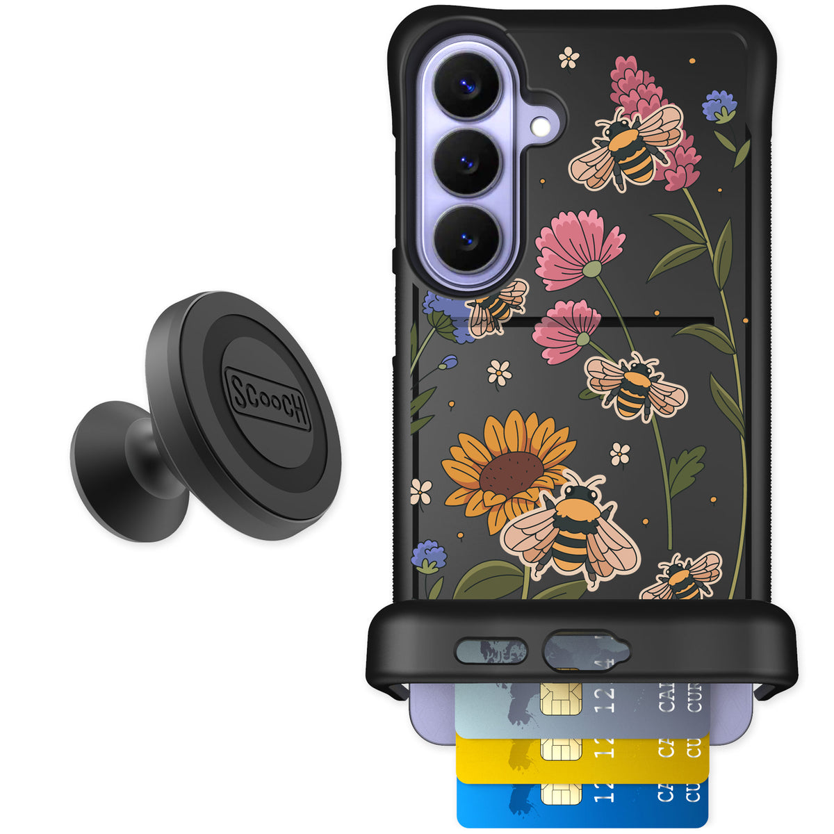 Scooch Wingmate Bee Happy for Galaxy S26+ — Starter Bundle