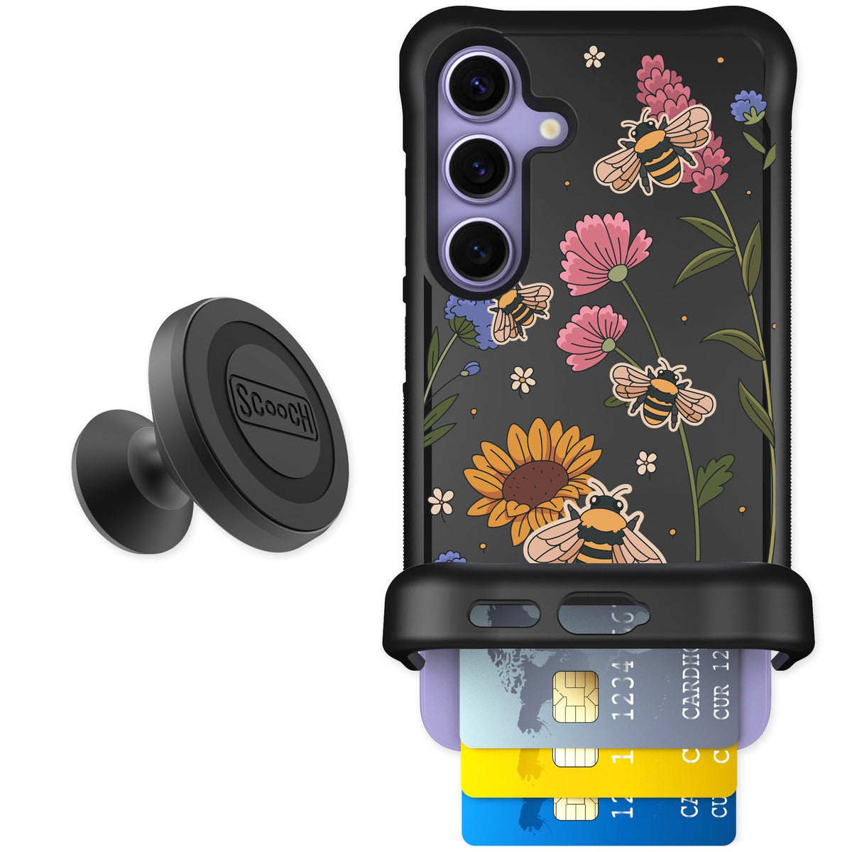 Scooch Wingmate Bee Happy for Galaxy S24 — Starter Bundle