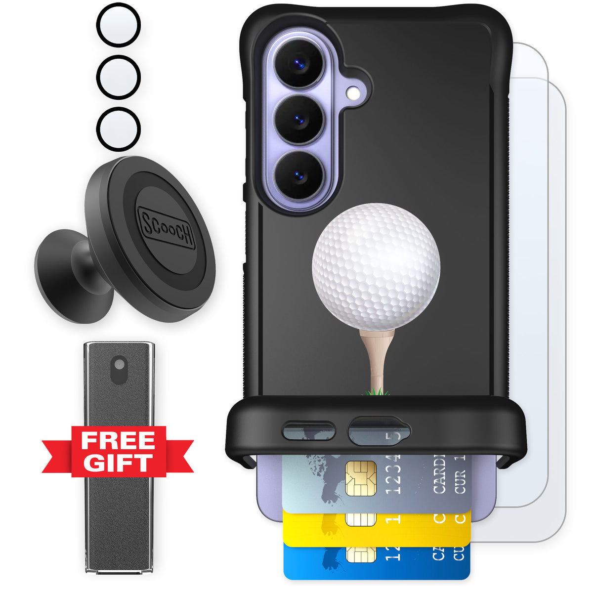 Scooch Wingmate Tee Time for Galaxy S26 β Defender Bundle