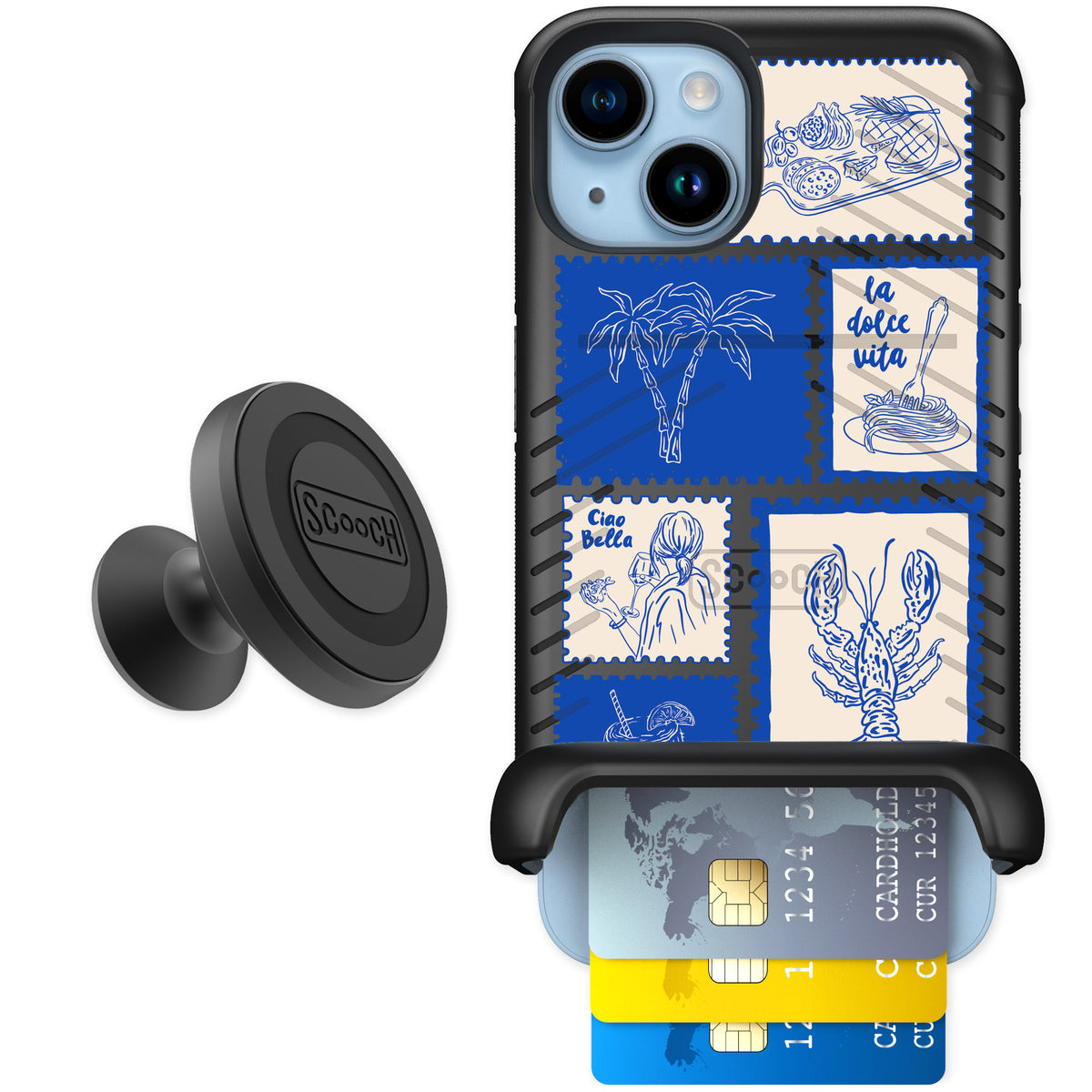 Scooch Wingmate Euro Summer for iPhone 14 — Starter Bundle