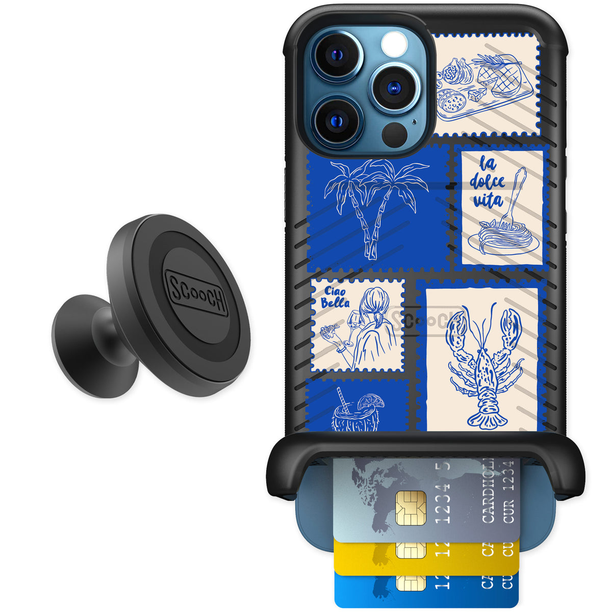 Scooch Wingmate Euro Summer for iPhone 12 Pro — Starter Bundle