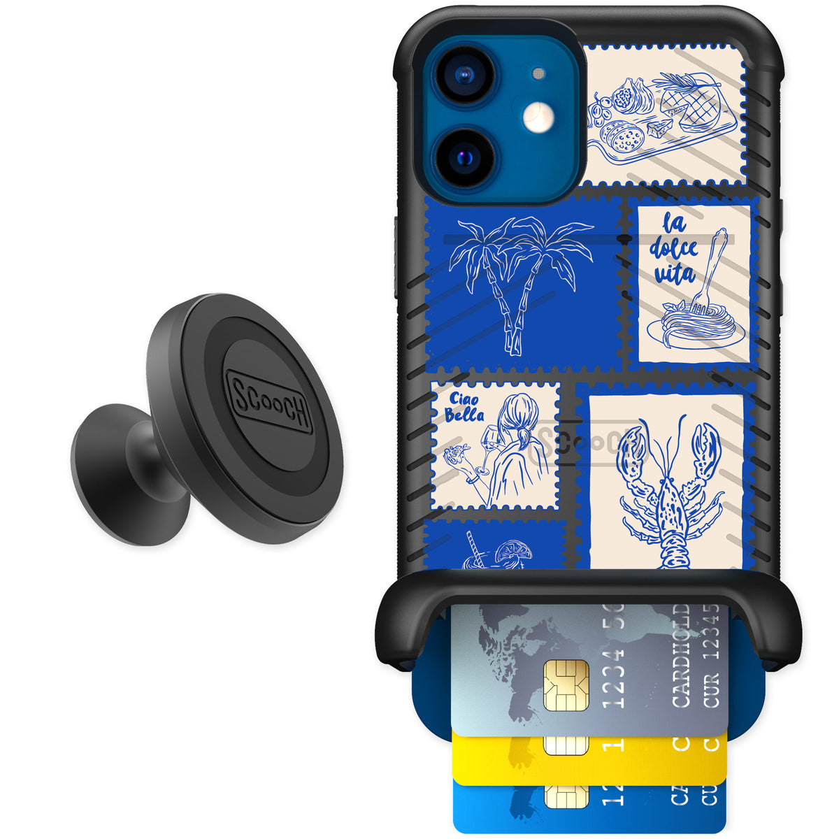 Scooch Wingmate Euro Summer for iPhone 12 — Starter Bundle
