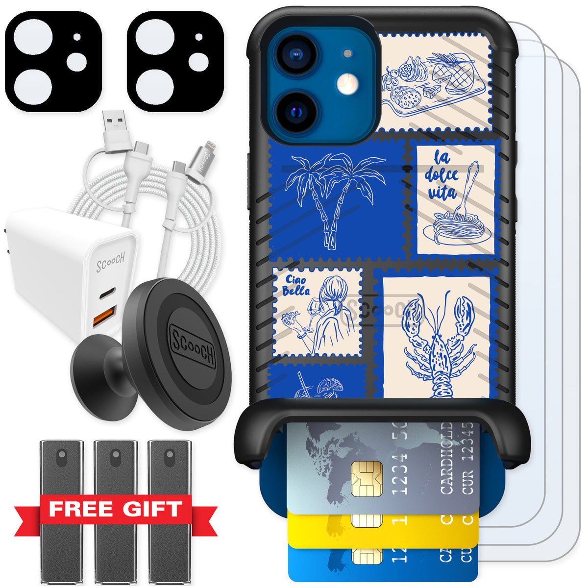 Scooch Wingmate Euro Summer for iPhone 12 — Ultimate Bundle