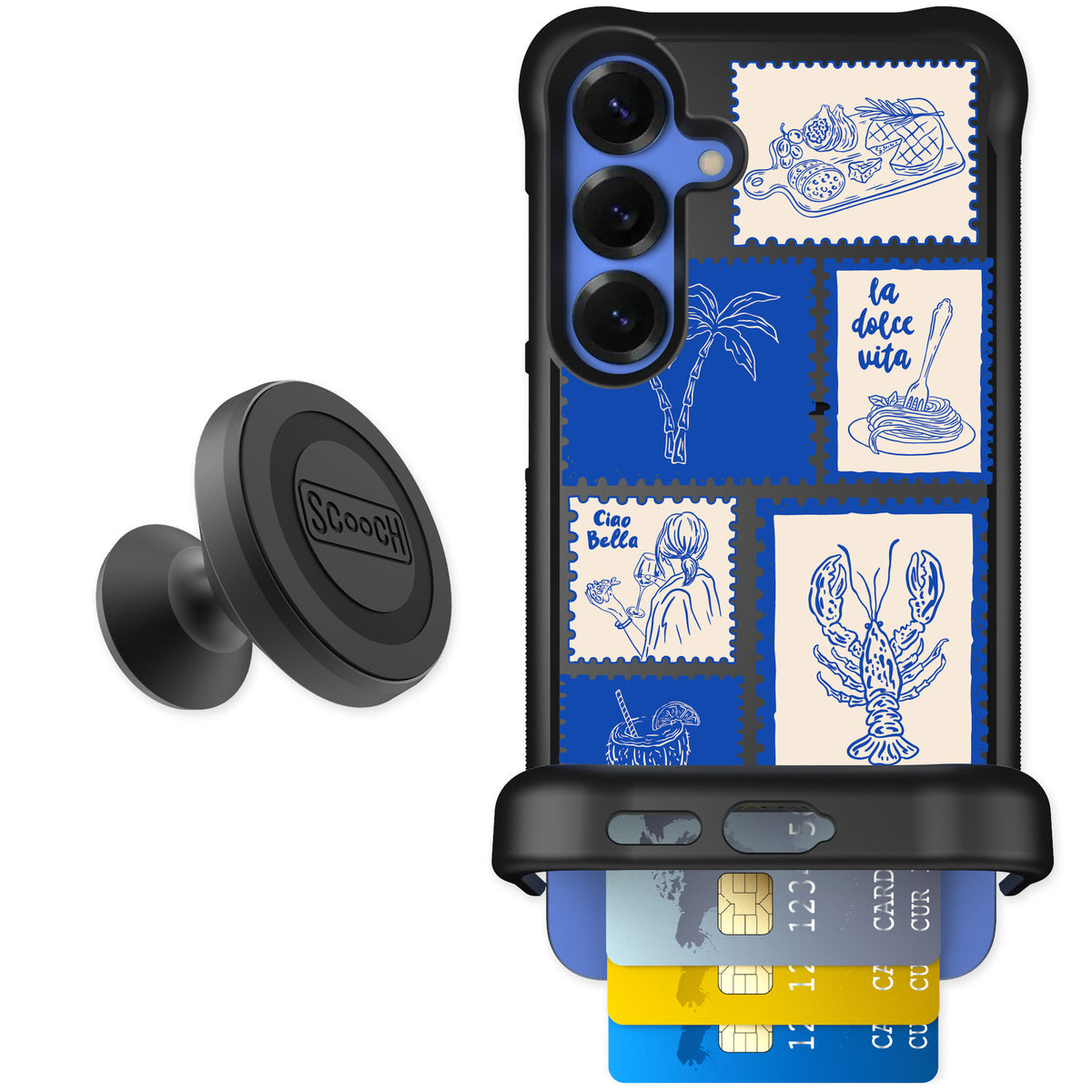 Scooch Wingmate Euro Summer for Galaxy S25+ — Starter Bundle