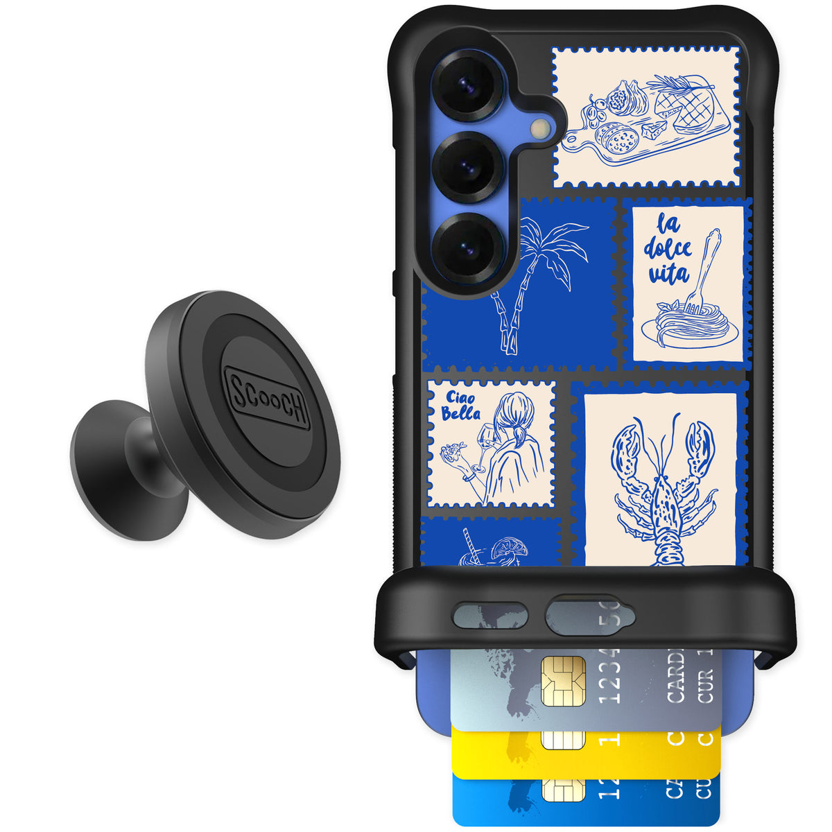 Scooch Wingmate Euro Summer for Galaxy S25 — Starter Bundle