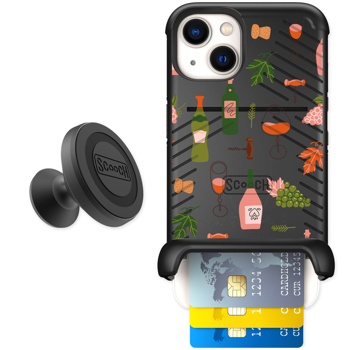 Scooch Wingmate Vino Vibes for iPhone 13 — Starter Bundle