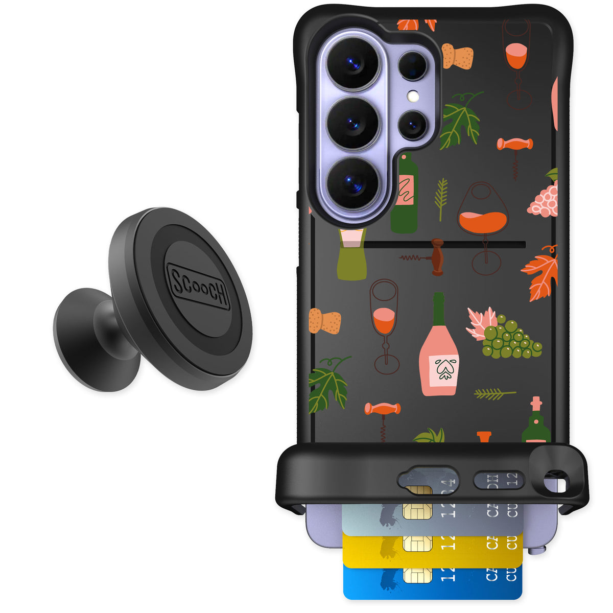 Scooch Wingmate Vino Vibes for Galaxy S26 Ultra — Starter Bundle