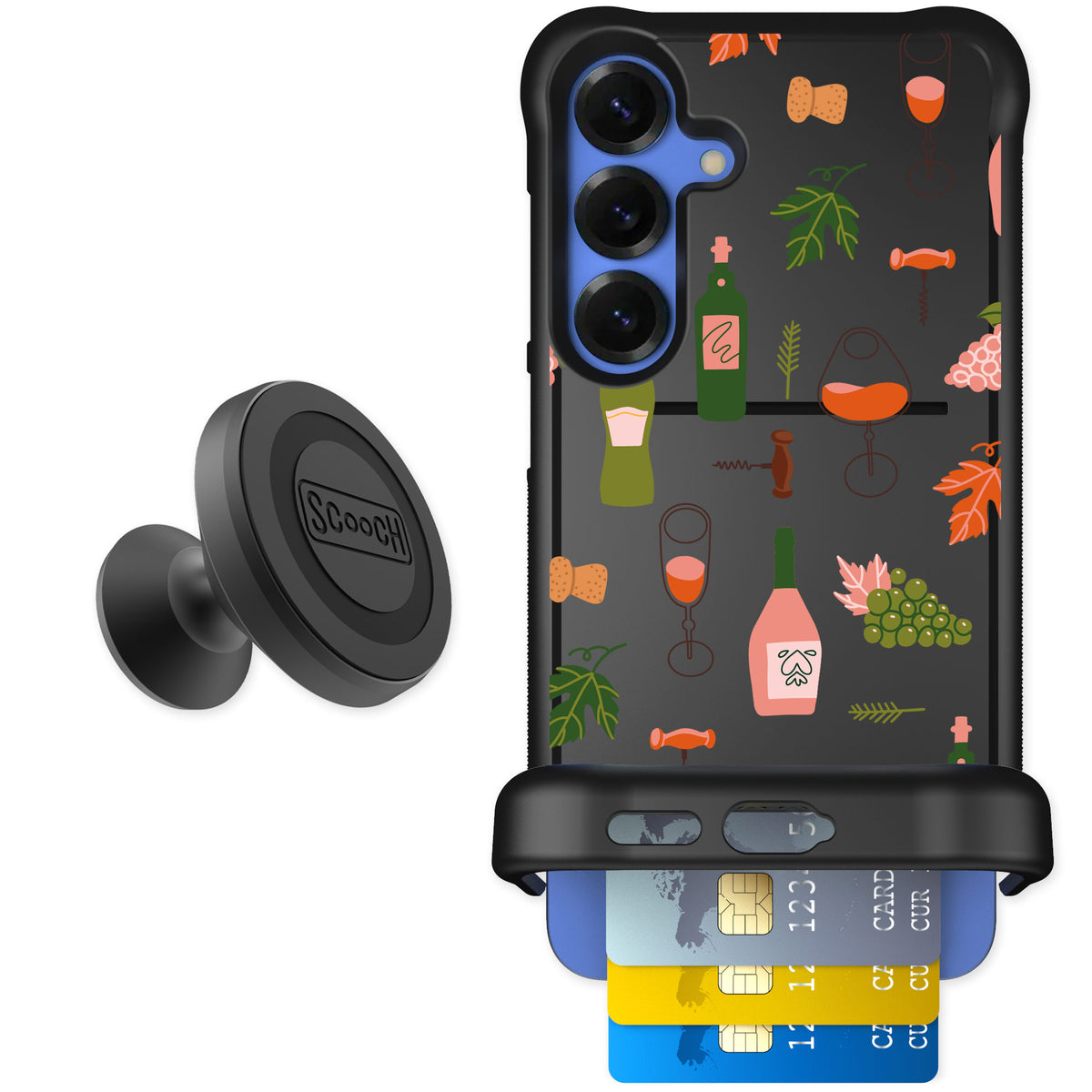 Scooch Wingmate Vino Vibes for Galaxy S25+ — Starter Bundle