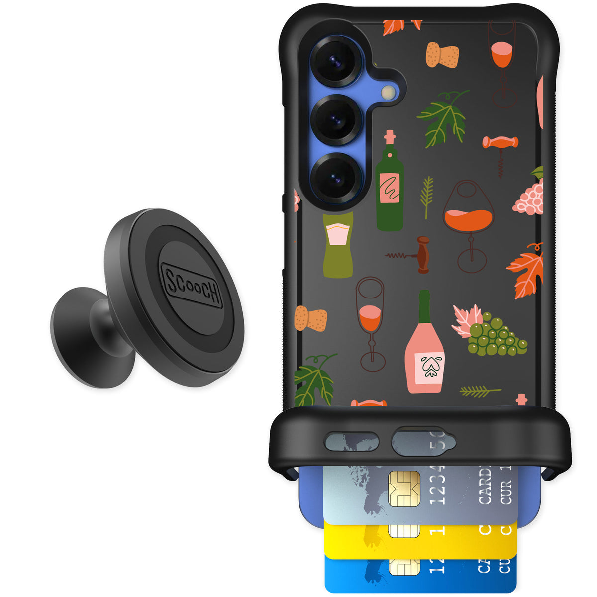 Scooch Wingmate Vino Vibes for Galaxy S25 — Starter Bundle