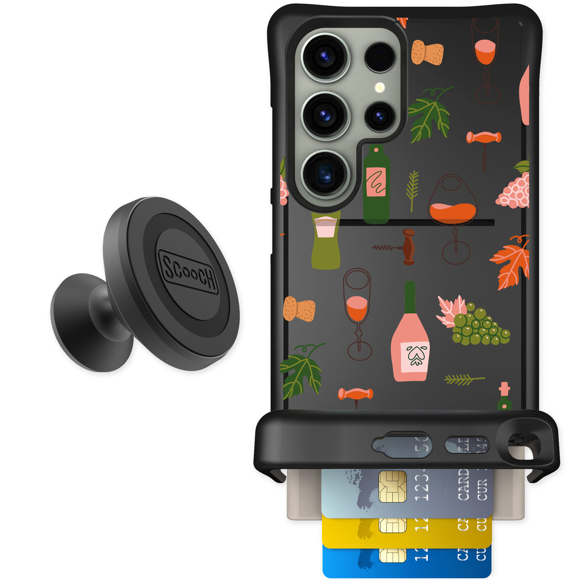 Scooch Wingmate Vino Vibes for Galaxy S24 Ultra — Starter Bundle