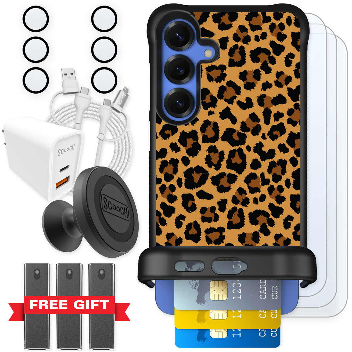 Scooch Wingmate Fierce Feline for Galaxy S25+ — Ultimate Bundle