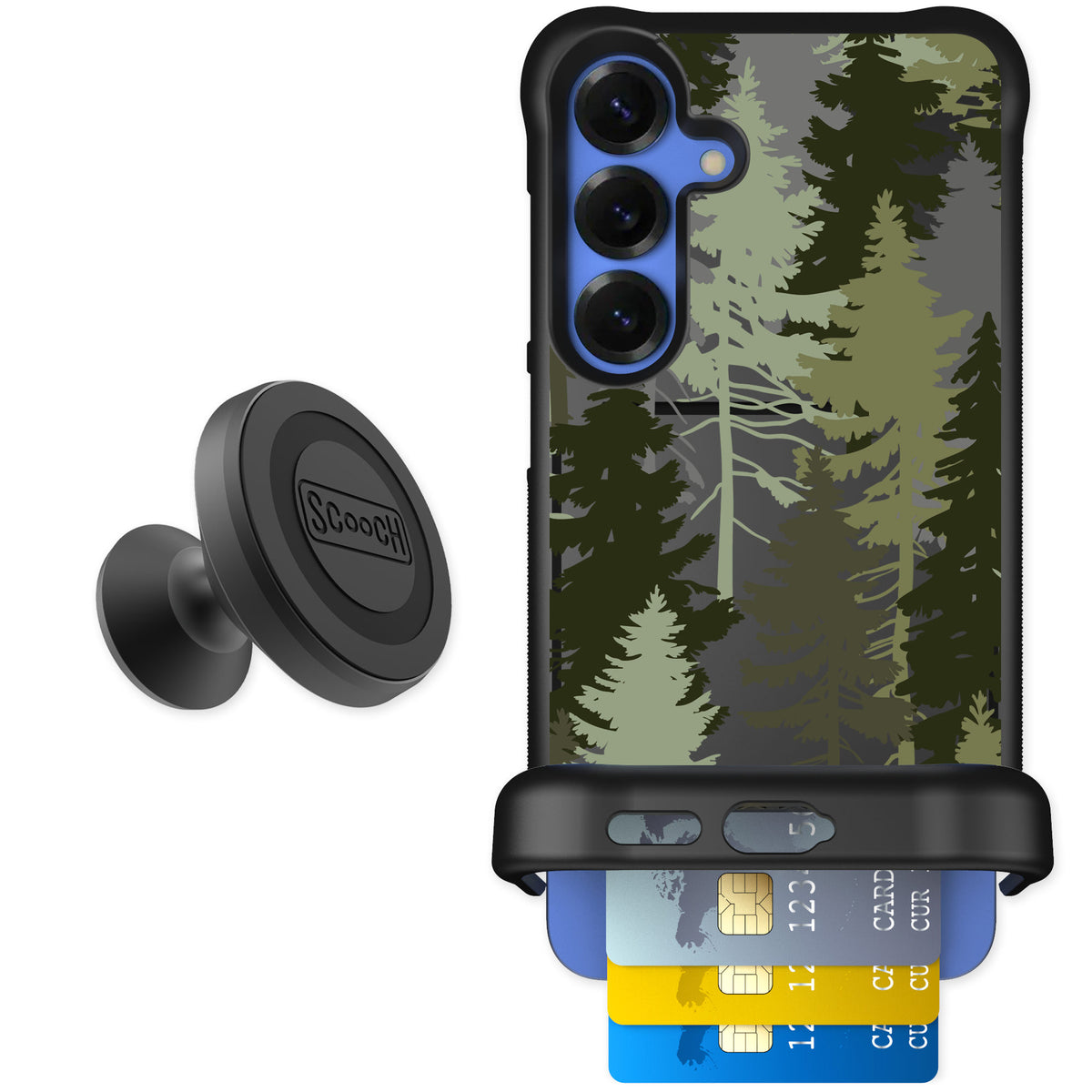 Scooch Wingmate Hidden Pines for Galaxy S25+ — Starter Bundle
